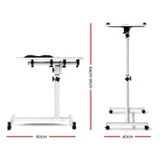 Danoz WorkWise - Laptop Desk Table with Fan Cooling White 60CM - Free Postage! - danozdirect