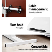 Danoz WorkWise - Laptop Desk Table with Fan Cooling White 60CM - Free Postage! - danozdirect