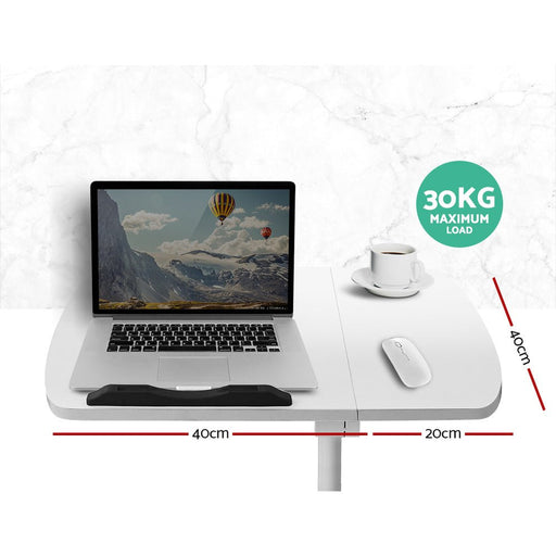 Danoz WorkWise, Laptop Desk Table with Fan Cooling White 60CM - Free Postage! - danozdirect