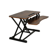 Danoz WorkWise - Standing Desk Riser Height Adjustable Rustic Brown 80CM - Free Postage! - danozdirect