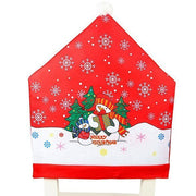 Danoz Xmas🎅 10x Christmas Chair Covers Dinner Table Santa Hat Snowman Home Décor Ornaments, Snowman (10 Chair Covers) - danozdirect