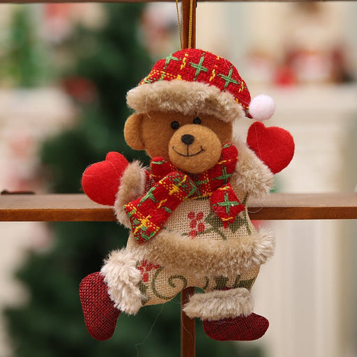 Danoz Xmas🎅 12pcs Dancing pendant bear for Christmas tree - danozdirect