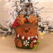 Danoz Xmas🎅 3 PCS Christmas Gift Bags - Santa, Snowman, and Reindeer Design for Holiday Treats and Presents - danozdirect