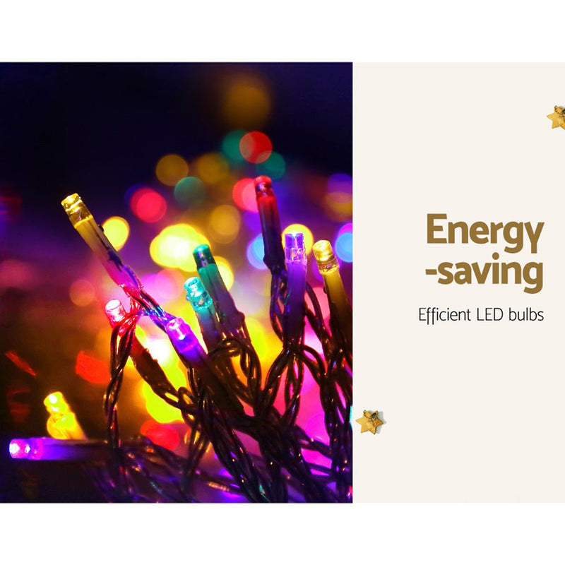 Danoz Xmas🎅 320 LED 5M Christmas Lights Solar String Fairy Light Jingle Jollys - danozdirect