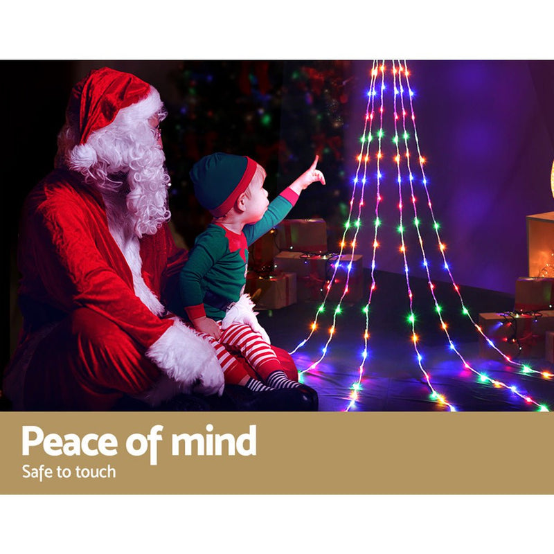 Danoz Xmas🎅 320 LED 5M Christmas Lights Solar String Fairy Light Jingle Jollys - danozdirect