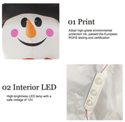 Danoz Xmas🎅 320cm Xmas Father Christmas Charm Santa Sleigh With Reindeer + LED Lights Inflatable - danozdirect