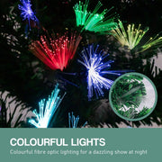 Danoz Xmas🎅 Christabelle 1.5m Enchanted Pre Lit Fibre Optic Christmas Tree Stars Xmas Decor - danozdirect