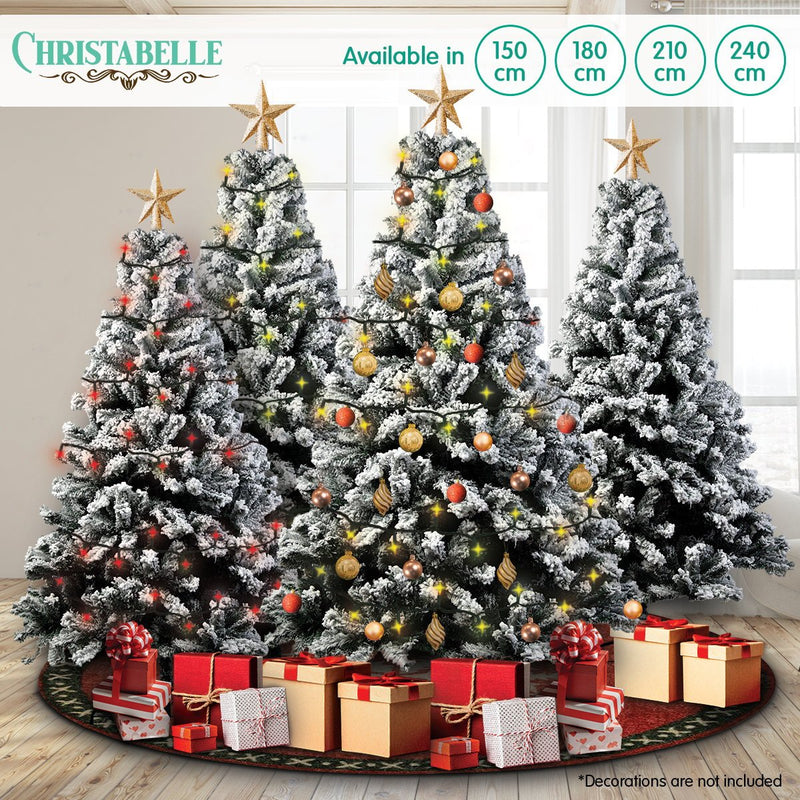 Danoz Xmas🎅 Christabelle Snow - Tipped Artificial Christmas Tree 1.5m - 550 Tips - danozdirect