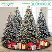 Danoz Xmas🎅 Christabelle Snow - Tipped Artificial Christmas Tree 2.4m 1500 Tips - danozdirect