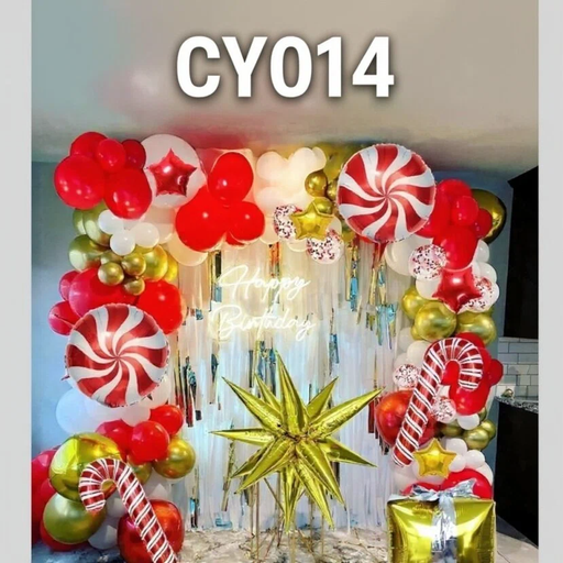 Danoz Xmas - Christmas Balloon Bundle: 2 Themed Kits (Arch + Tree) - Aluminum Foil & Latex Balloons - danozdirect