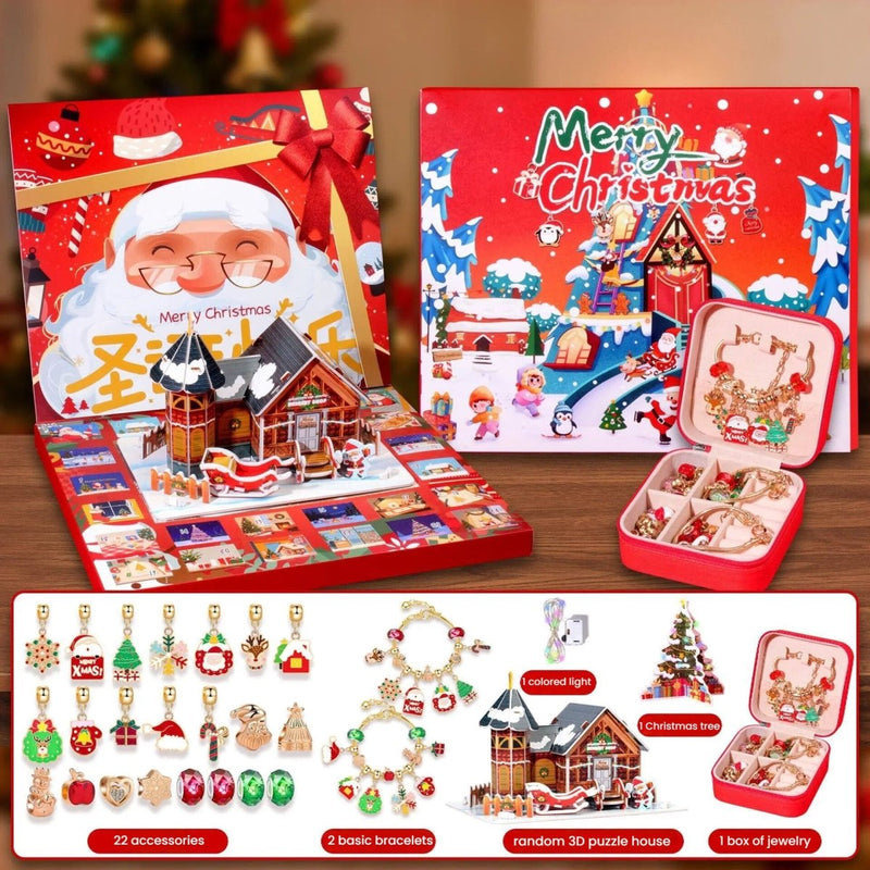Danoz Xmas - Christmas DIY Jewelry & Craft Advent Calendar(planes - 3D - Puzzle - jewelry,33*27.5*6cm) - danozdirect
