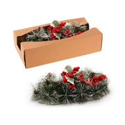 Danoz Xmas🎅 Christmas Floral Table Arrangements Red Berries Pine Cones Flowers Decorations, Large - danozdirect