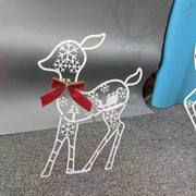 Danoz Xmas - Christmas New Outdoor Decoration Led Light Iron Deer Horticulture Lawn Decoration Outdoor Christmas Decoration - danozdirect