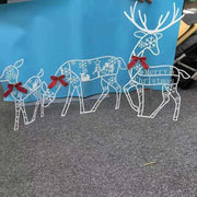 Danoz Xmas - Christmas New Outdoor Decoration Led Light Iron Deer Horticulture Lawn Decoration Outdoor Christmas Decoration - danozdirect