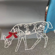Danoz Xmas - Christmas New Outdoor Decoration Led Light Iron Deer Horticulture Lawn Decoration Outdoor Christmas Decoration - danozdirect