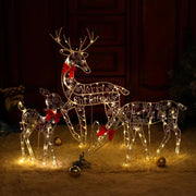 Danoz Xmas - Christmas New Outdoor Decoration Led Light Iron Deer Horticulture Lawn Decoration Outdoor Christmas Decoration - danozdirect