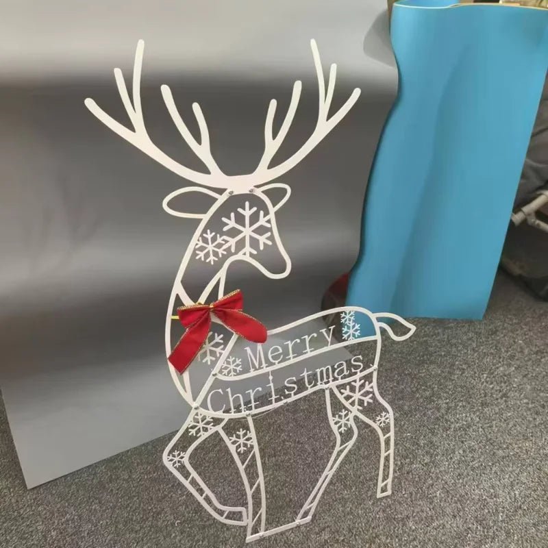 Danoz Xmas - Christmas New Outdoor Decoration Led Light Iron Deer Horticulture Lawn Decoration Outdoor Christmas Decoration - danozdirect