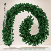 Danoz Xmas - Classic Green Lush Artificial Christmas Garland - 2.7m Green Pine Vine with 280 Tips for Holiday Decor - danozdirect