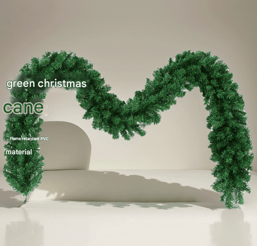 Danoz Xmas - Classic Green Lush Artificial Christmas Garland - 2.7m Green Pine Vine with 280 Tips for Holiday Decor - danozdirect