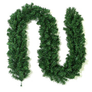 Danoz Xmas - Classic Green Lush Artificial Christmas Garland - 2.7m Green Pine Vine with 280 Tips for Holiday Decor - danozdirect