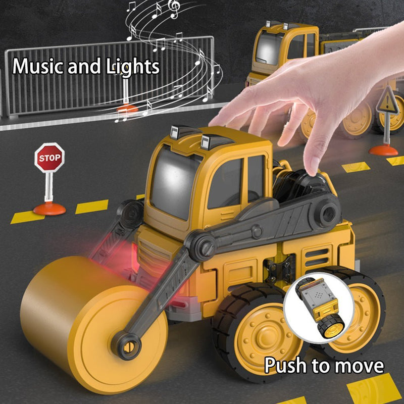 Danoz Xmas🎅 DanBaoLe Magnetic Truck DIY Assembly Eneineering Vehicle with Music Lights Christmas Gift - danozdirect
