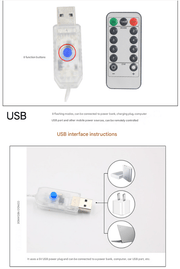 Danoz Xmas - Festive Climbing Santa LED Ladder Light - USB Powered Outdoor Christmas Hanging Decoration with Remote(3m) - danozdirect