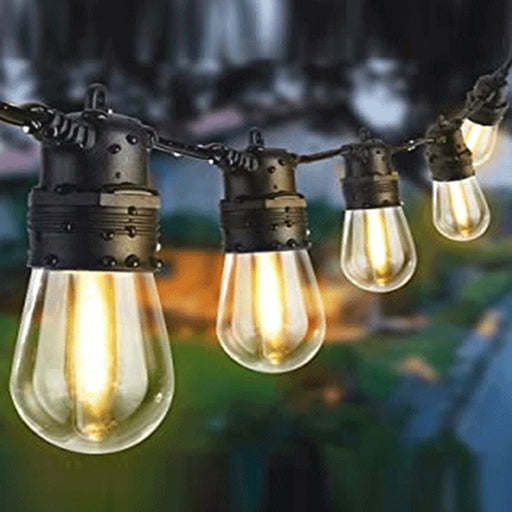 Danoz Xmas🎅 Festoon String Lights 10 Bulbs 14M Fairy LED Waterproof Outdoor Christmas Party - danozdirect