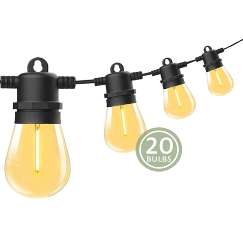 Danoz Xmas🎅 Festoon String Lights 20 Bulbs 23M Fairy LED Waterproof Outdoor Christmas Party - danozdirect
