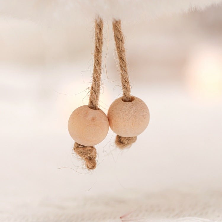 Danoz Xmas - Fluffy Angel Hanging Ornament with Heart and Glitter Wings - Christmas Tree Decoration 16*10 cm White (6 pieces) - danozdirect