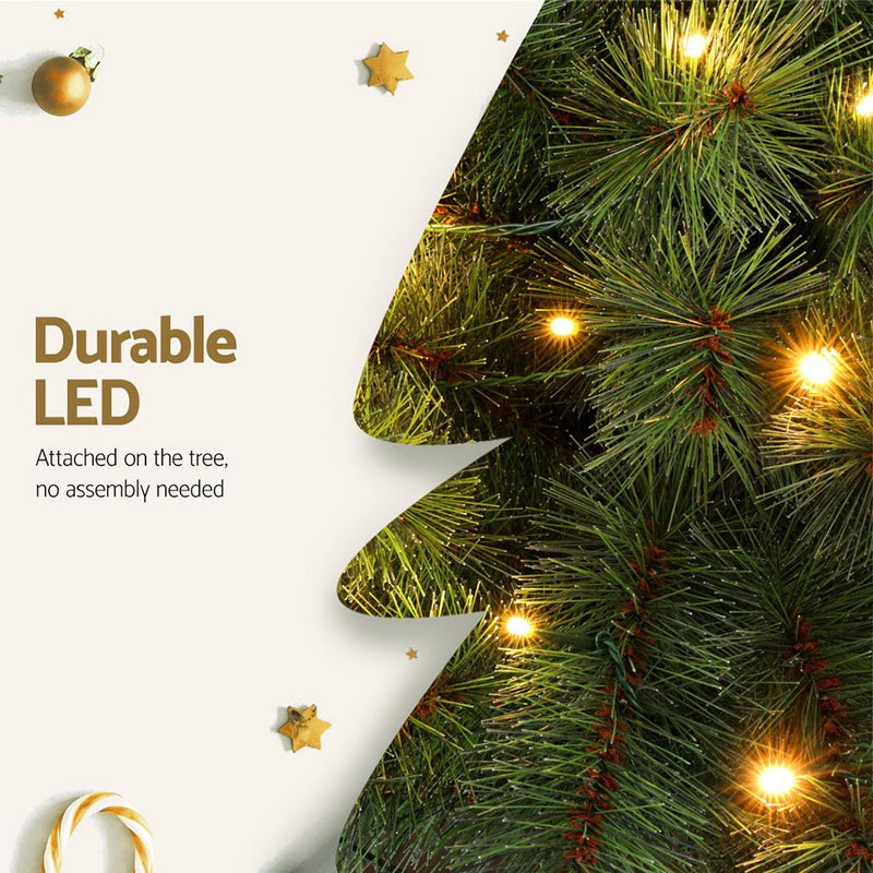 Danoz Xmas - Jingle Jollys Christmas Tree 1.5+1m LED Xmas Palm Tree Party Decorations 2 in 1 - danozdirect