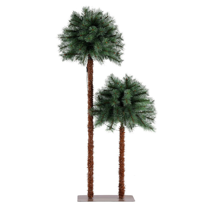 Danoz Xmas - Jingle Jollys Christmas Tree 1.5+1m LED Xmas Palm Tree Party Decorations 2 in 1 - danozdirect