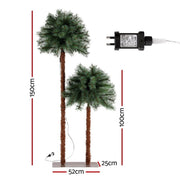 Danoz Xmas - Jingle Jollys Christmas Tree 1.5+1m LED Xmas Palm Tree Party Decorations 2 in 1 - danozdirect
