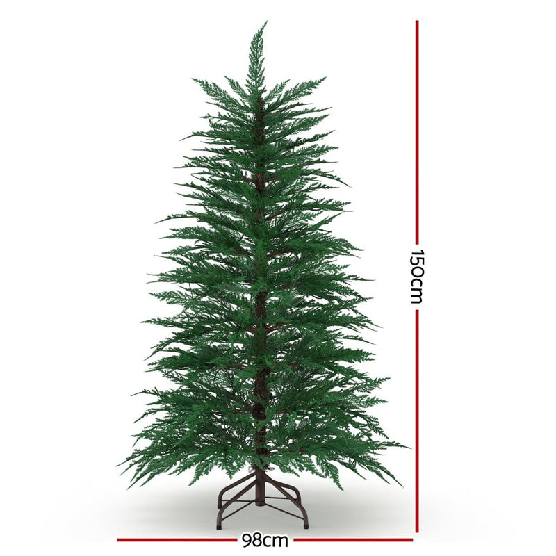 Danoz Xmas - Jingle Jollys Christmas Tree 1.5M LED Xmas Tree Sparse 263 Tips Party Decoration - danozdirect