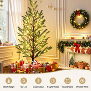 Danoz Xmas - Jingle Jollys Christmas Tree 1.8M Pre - lit LED Xmas Tree 8 Modes Party Decoration - danozdirect