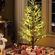 Danoz Xmas - Jingle Jollys Christmas Tree 1.8M Pre - lit LED Xmas Tree 8 Modes Party Decoration - danozdirect
