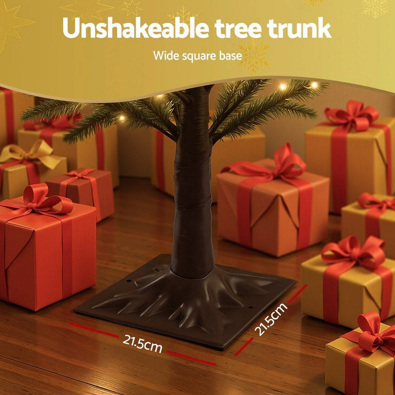 Danoz Xmas - Jingle Jollys Christmas Tree 1.8M Pre - lit LED Xmas Tree 8 Modes Party Decoration - danozdirect