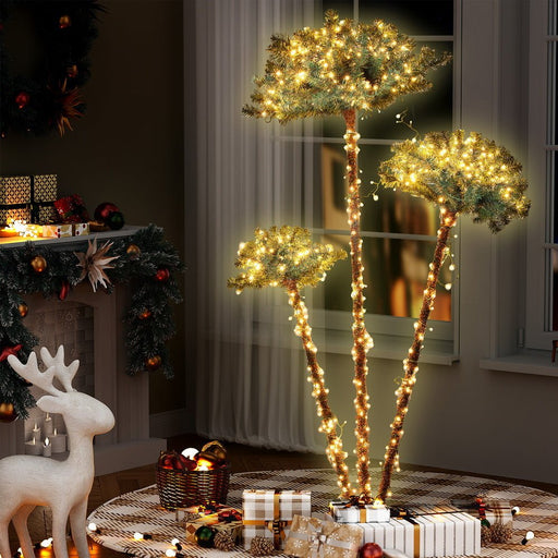 Danoz Xmas - Jingle Jollys Christmas Tree 3 - in - 1 LED Xmas Palm Tree Party Decor 1.2/1.5/1.8M - danozdirect