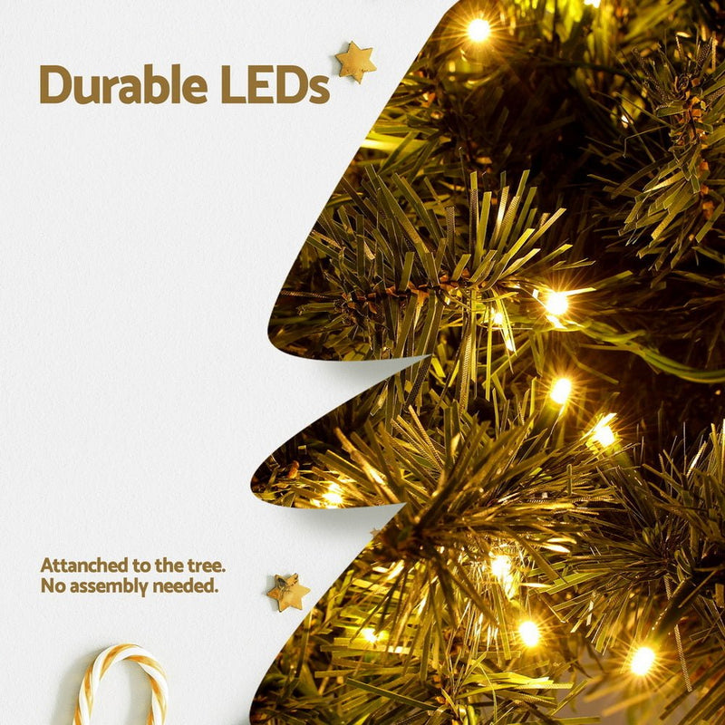 Danoz Xmas - Jingle Jollys Christmas Tree 3 - in - 1 LED Xmas Palm Tree Party Decor 1.2/1.5/1.8M - danozdirect