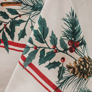 Danoz Xmas🎅 Ladelle 100% Cotton Evergreen Festive Christmas Holiday Tablecloth 150 x 230 cm - danozdirect