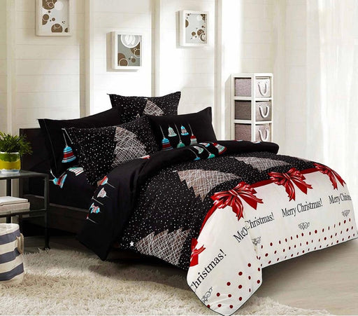 Danoz Xmas - Merry King Single Size Christmas Quilt/Duvet Cover Set - danozdirect