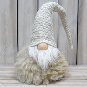 Danoz Xmas - Off White Charming Handcrafted Christmas Gnome - Nordic Tomte Plush Figurine for Holiday Decor(14*14*48cm) - danozdirect