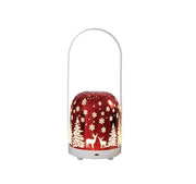 Danoz Xmas - Portable Christmas LED Lantern - Dimmable, 3 Color Temps, 5200mAh Battery & Memory Function(red) - danozdirect