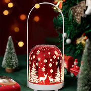 Danoz Xmas - Portable Christmas LED Lantern - Dimmable, 3 Color Temps, 5200mAh Battery & Memory Function(red) - danozdirect