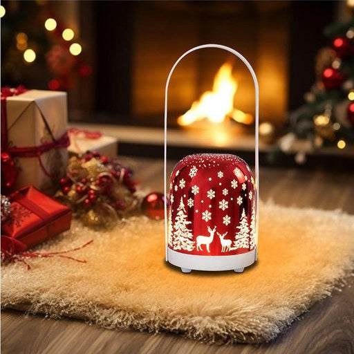 Danoz Xmas - Portable Christmas LED Lantern - Dimmable, 3 Color Temps, 5200mAh Battery & Memory Function(red) - danozdirect