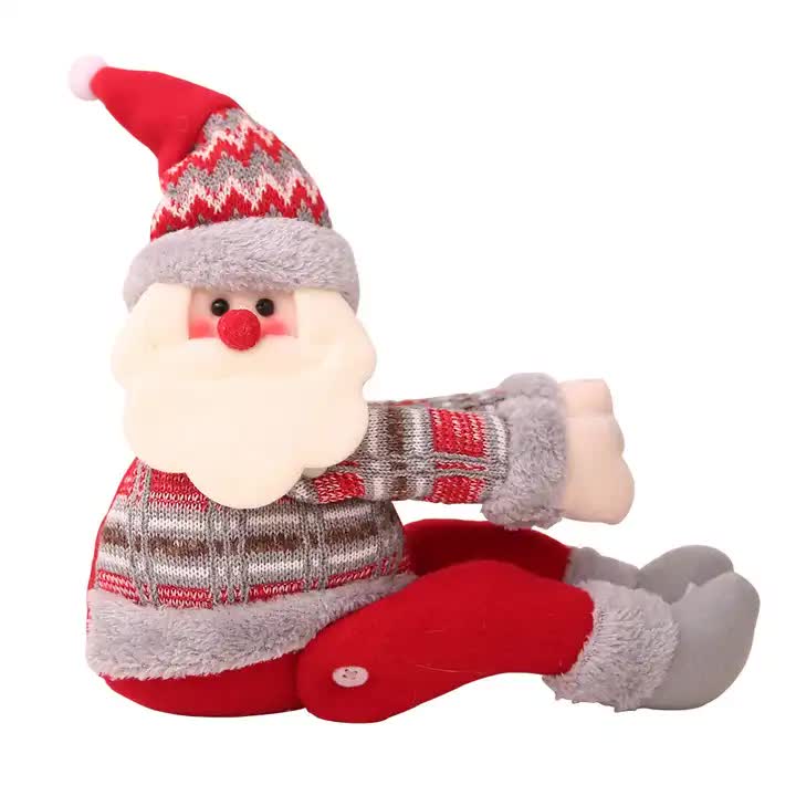 Danoz Xmas - Santa Claus Curtain Tieback - Plush Christmas Curtain Holder for Festive Home Decor 22*44cm 2 PCS - danozdirect