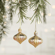 Danoz Xmas🎅 Set of 10 Christmas Ornaments - Gold & Rose Gold Holiday Tree Decorations - danozdirect