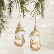 Danoz Xmas🎅 Set of 10 Christmas Ornaments - Gold & Rose Gold Holiday Tree Decorations - danozdirect