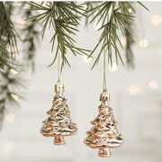 Danoz Xmas🎅 Set of 10 Christmas Ornaments - Gold & Rose Gold Holiday Tree Decorations - danozdirect