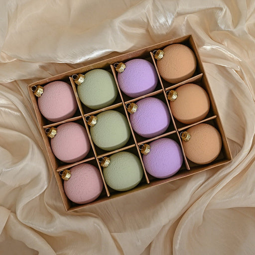 Danoz Xmas - Set of 12 Matte Christmas Ornaments - Pastel Colored Shatterproof Baubles for Holiday Decor (6 cm) - danozdirect