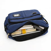 Dark Blue Men's Waterproof Oxford Cloth Crossbody Bag - Durable Anti - Theft Shoulder Backpack for Business, Travel & 10 - inch Tablet - danozdirect